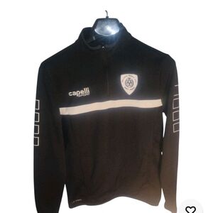 Capelli of New York Black Zip Up Men's Sweater